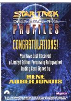Rene Auberjonois Autogramm-Karte (Star Trek)