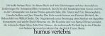 humus vertebra (ohne Worte)