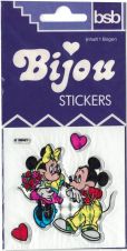 Bijou Stickers: Disney - Micky und Minnie mit Blumenstrau