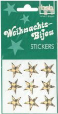 Bijou Stickers: Weihnachten - Sterne silber