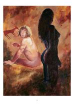 Maler und Modell (Splitternackt)