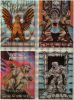 Stickers: Grusel (33 - 36) - Griffin / Kali / Winged Panther / Mummy